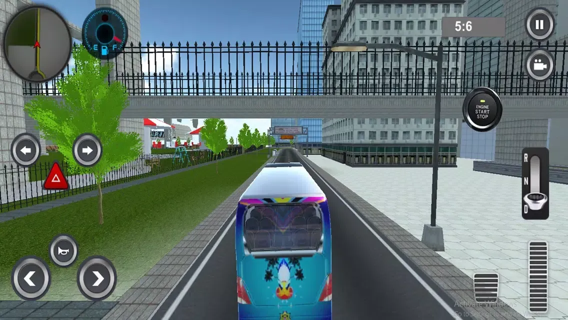 Tangkapan layar Coach Bus Driving Transporter