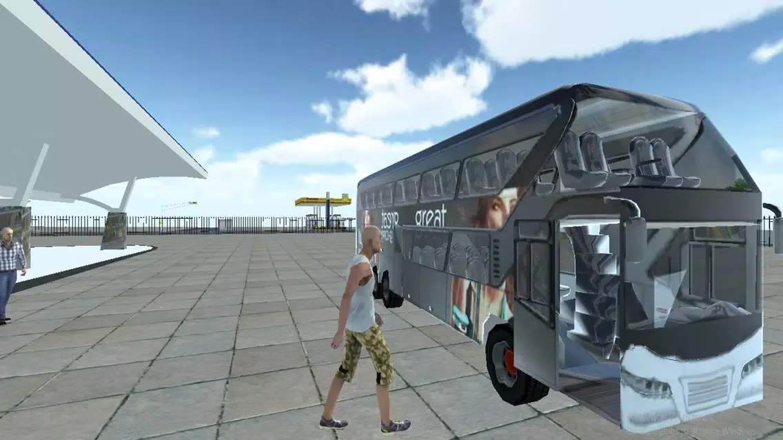 Tangkapan layar Coach Bus Driving Transporter
