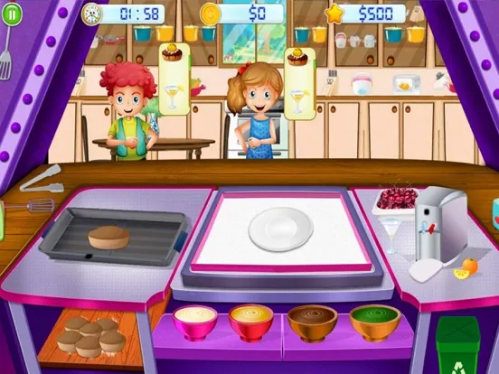 Cooking Food Fever Kids Mania iPad  स्क्रीनशॉट