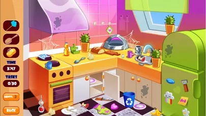 ภาพหน้าจอของ Princess Doll House Cleaning