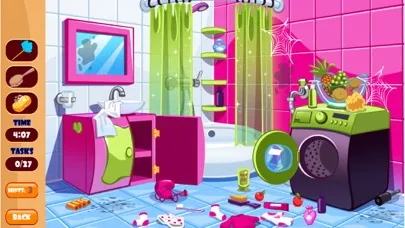 ภาพหน้าจอของ Princess Doll House Cleaning