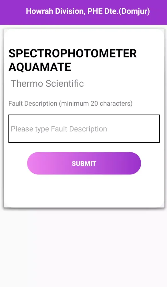 WBPHED Instrument App Screenshots