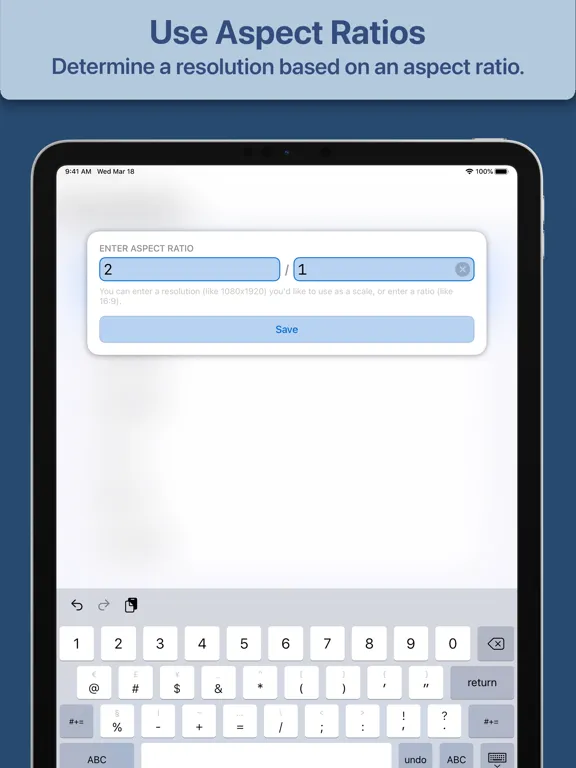 Resolutioner iPad  스크린샷