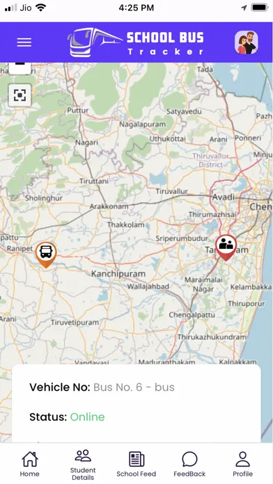 SunBeam Bus Tracker Screenshots