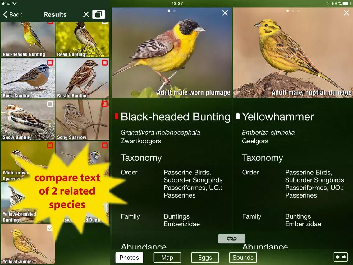 Tangkapan layar All Birds Netherlands - A Complete Field Guide to the Official List of Bird Species Recorded in the Netherlands iPad 