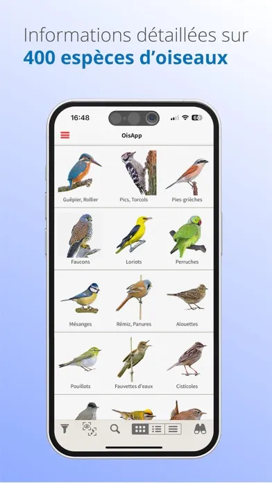 Ois'App - Oiseaux de France سکرین شاٹس