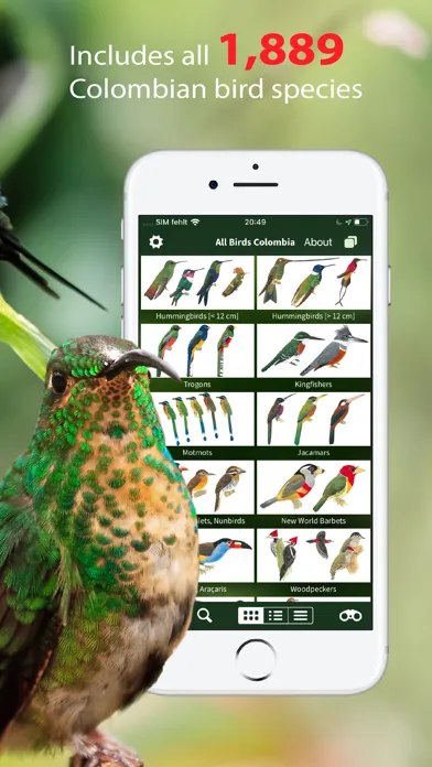 All Birds Colombia field guide应用截图