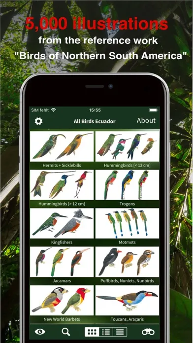 Скриншоты All Birds Ecuador field guide