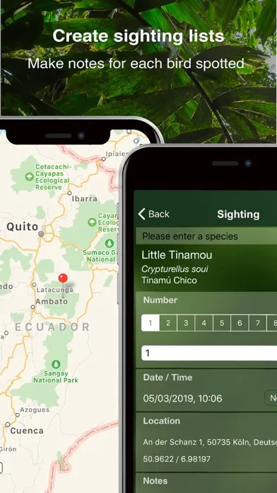 Скриншоты All Birds Ecuador field guide