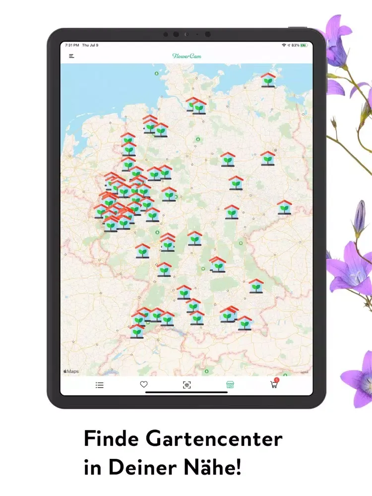 FlowerCam Gartenblumen kaufen iPad  Screenshots
