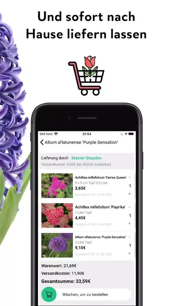 FlowerCam Gartenblumen kaufen Screenshots