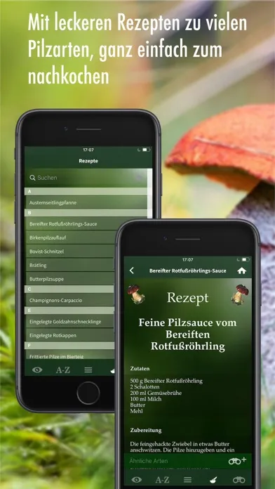 Capturas de pantalla de Pilzführer Deutschland, Pilze!