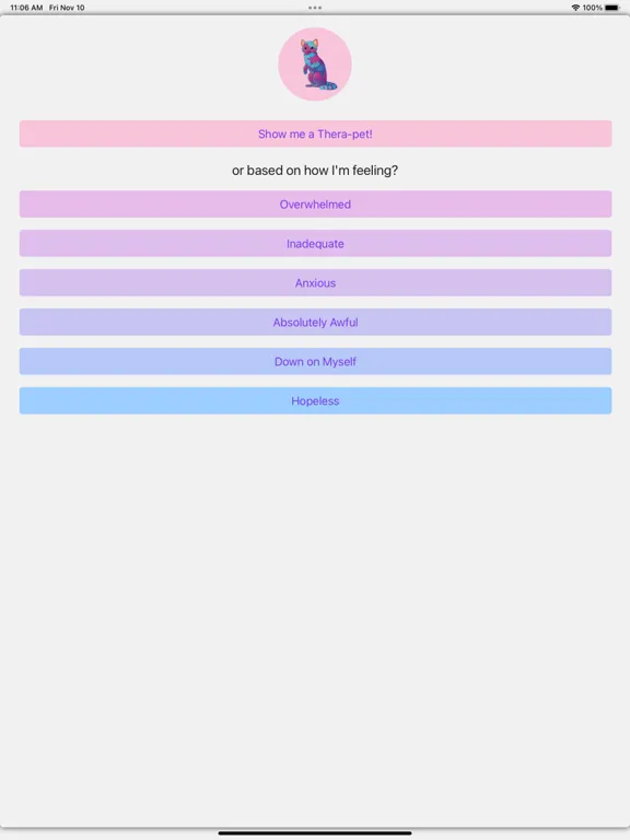 Thera-pets iPad  Screenshots