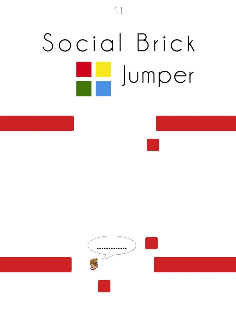 Social Brick Jumper iPad  스크린샷