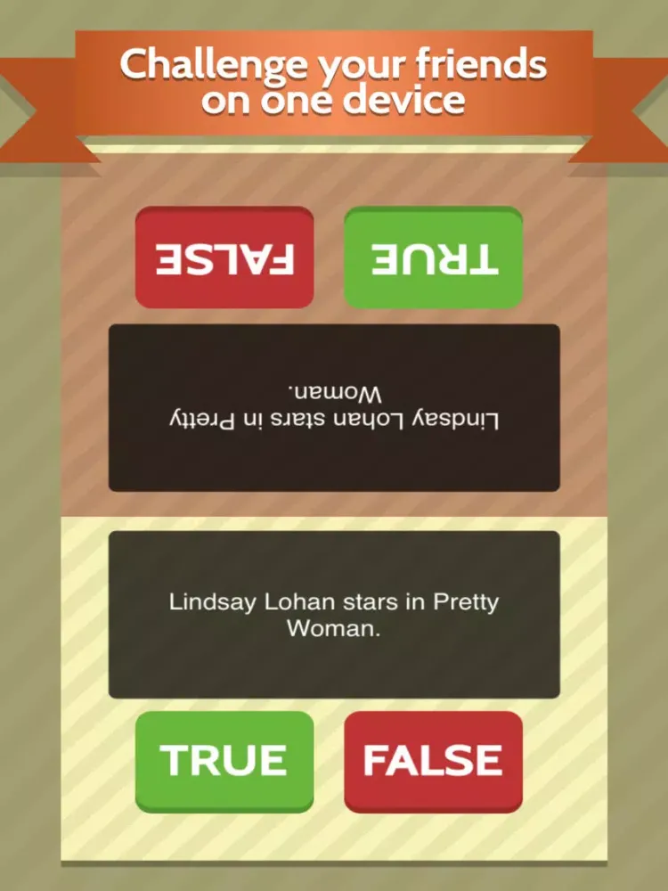 تصاویر True or False trivia quiz iPad 