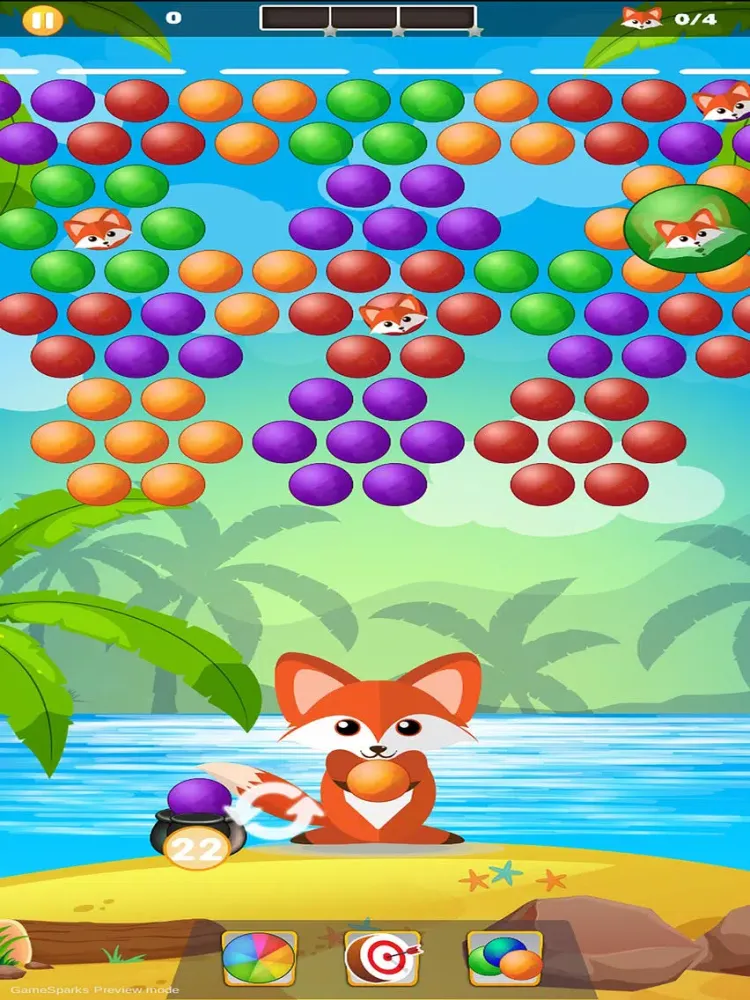 Tangkapan skrin Fox Rescue - Bubble Shooter iPad 