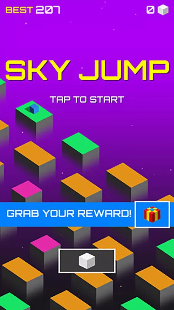 Capturas de pantalla de Blue Sky: Tap to Jump cube