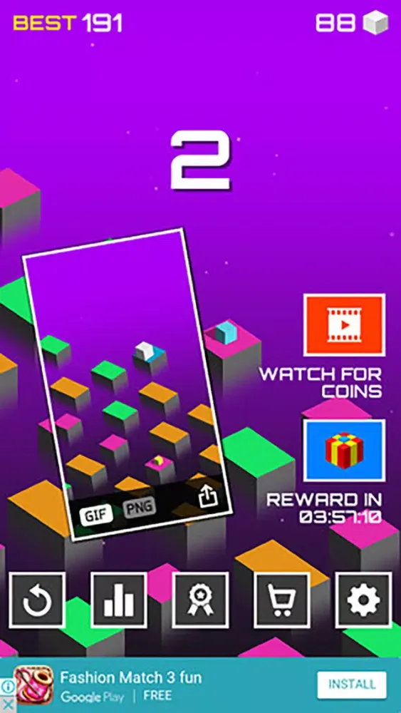 Capturas de pantalla de Blue Sky: Tap to Jump cube