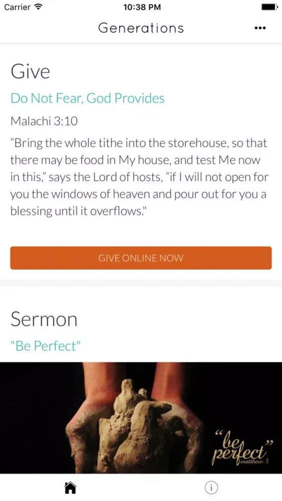 Capturas de tela do Generations House of Worship
