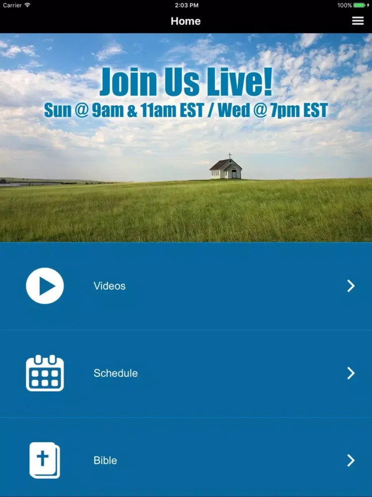 Sunday Streams iPad سکرین شاٹس