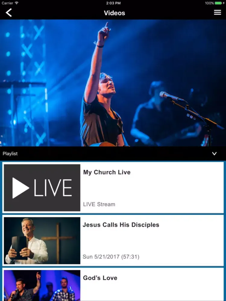 Sunday Streams iPad سکرین شاٹس