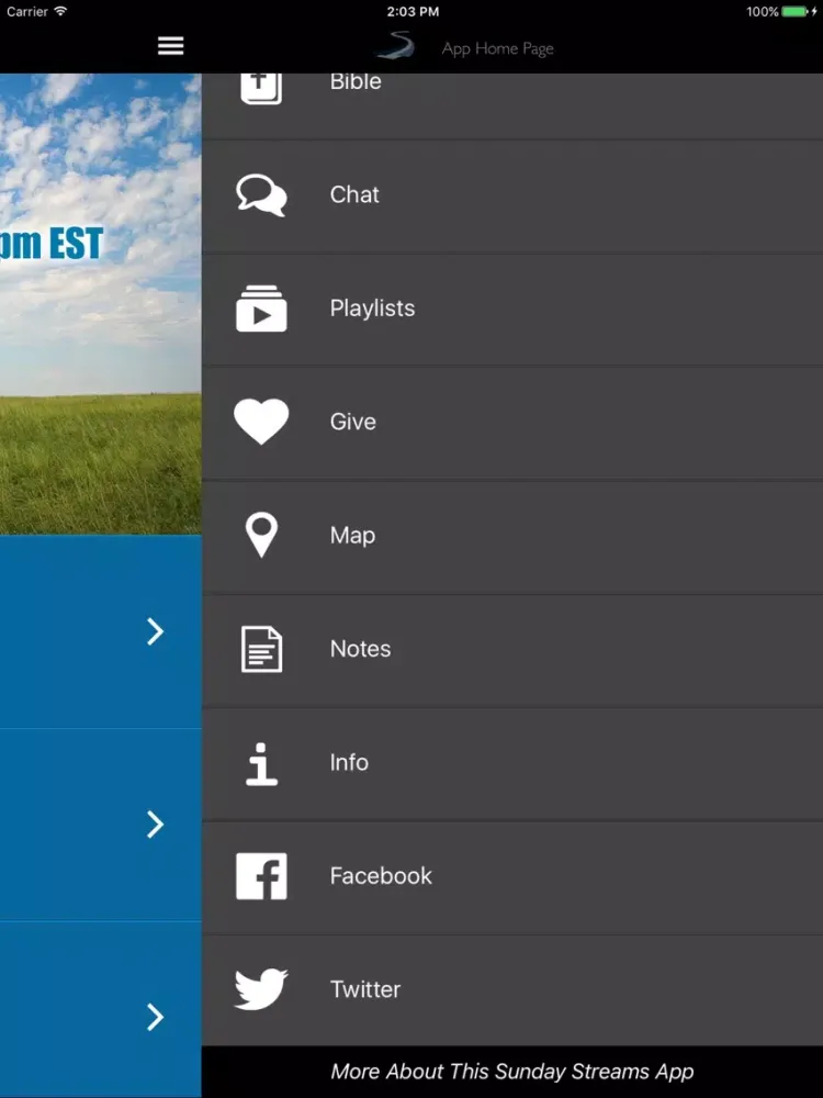 Sunday Streams iPad سکرین شاٹس