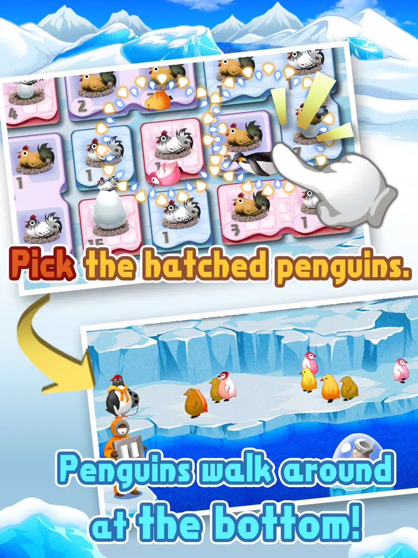 Capturas de pantalla de penguin harvest iPad 