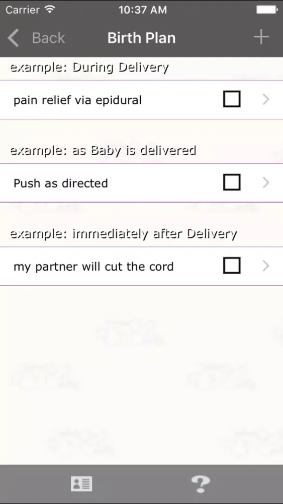 I'm having a Baby, Planner应用截图