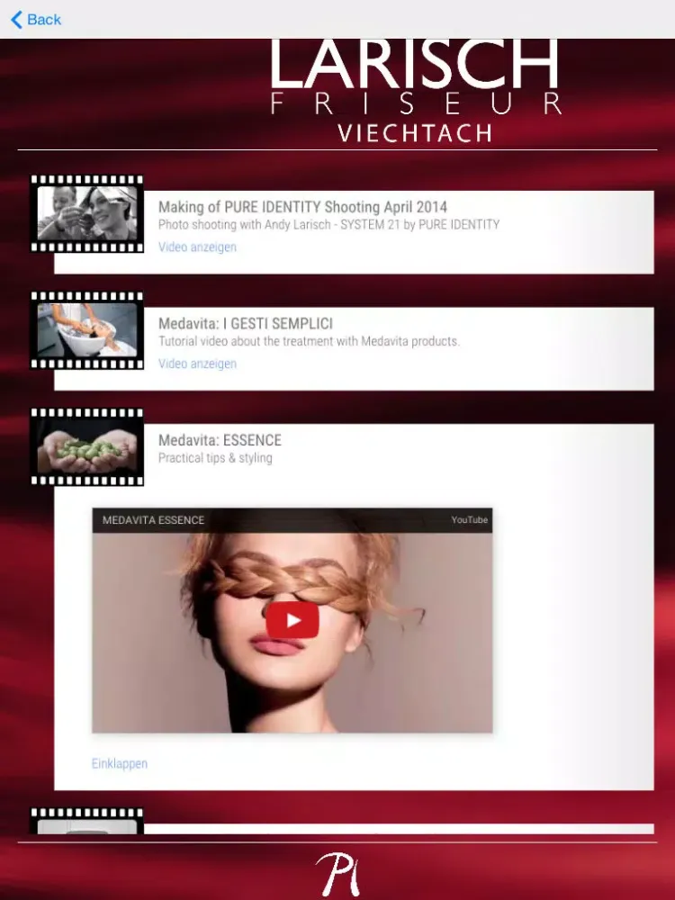 Screenshot di Friseur Larisch iPad 