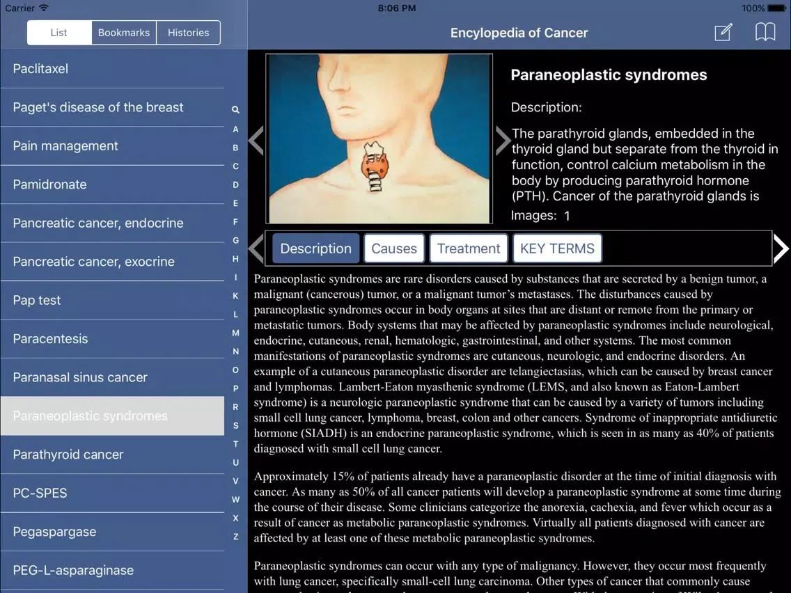 Скриншоты Cancer Diseases iPad 