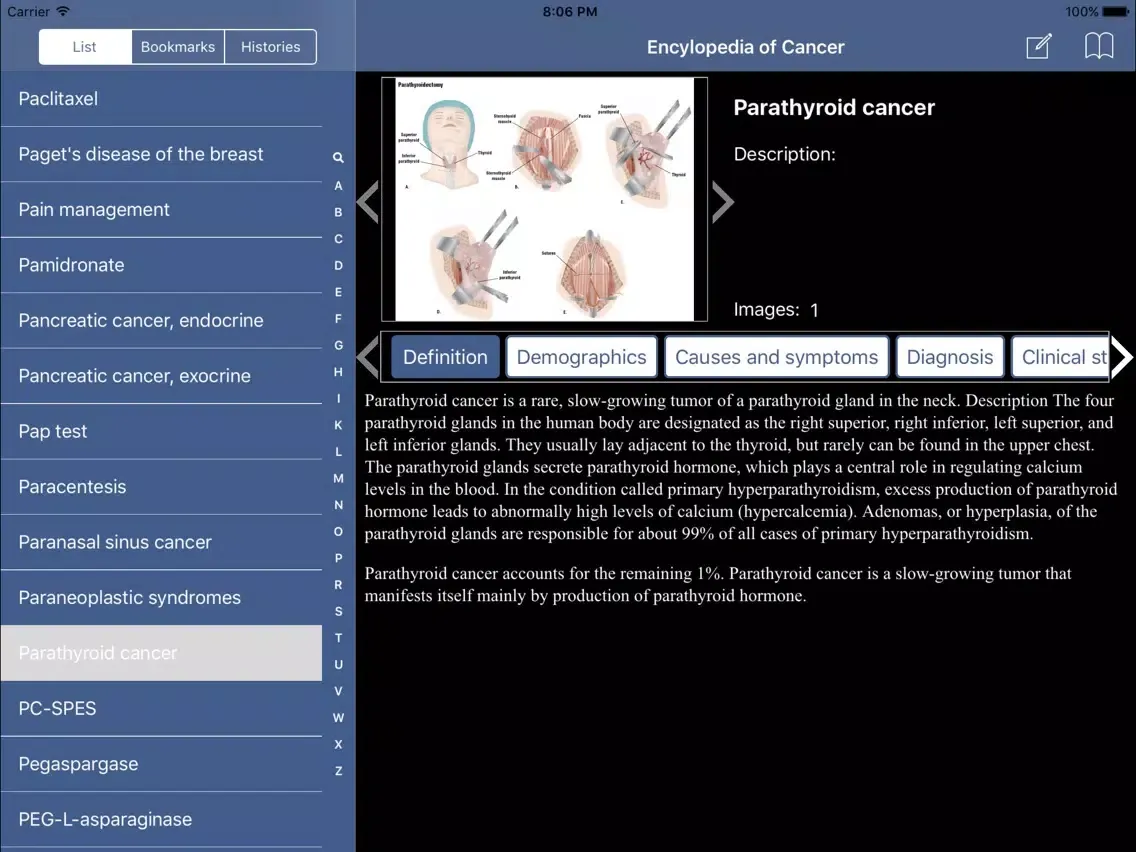 Скриншоты Cancer Diseases iPad 