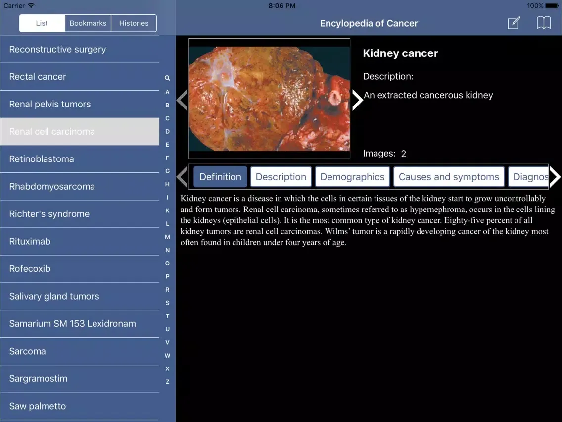 Скриншоты Cancer Diseases iPad 