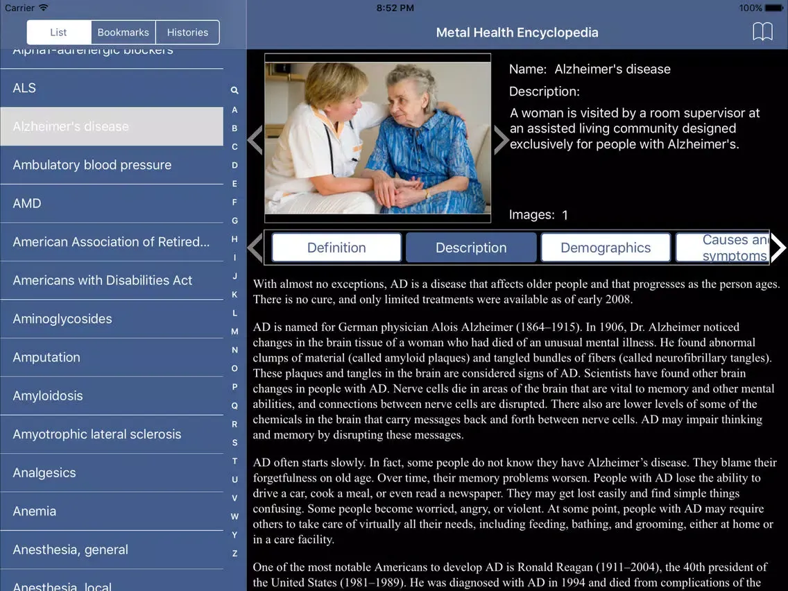 Encyclopedia of Senior Health iPad  स्क्रीनशॉट