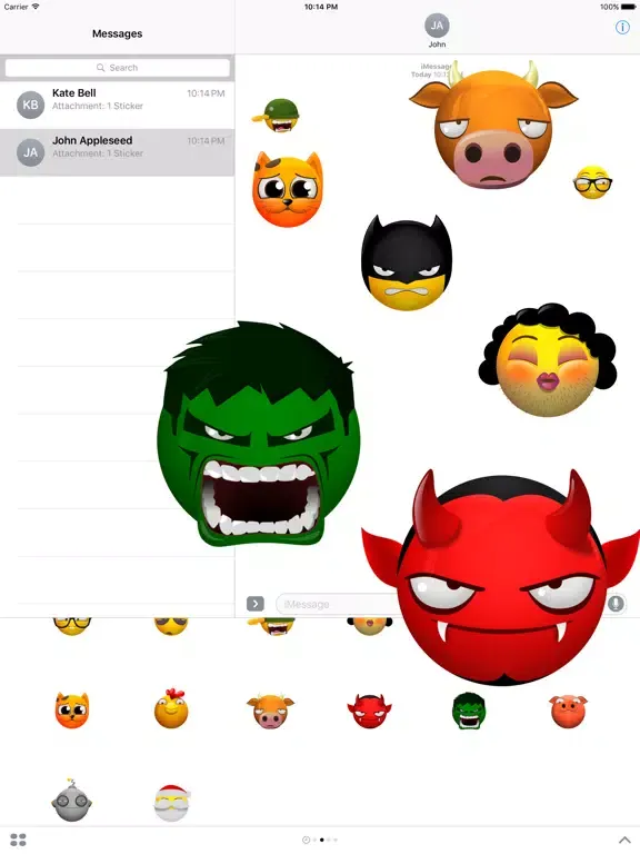 ภาพหน้าจอของ Animated Emoji Characters iPad 