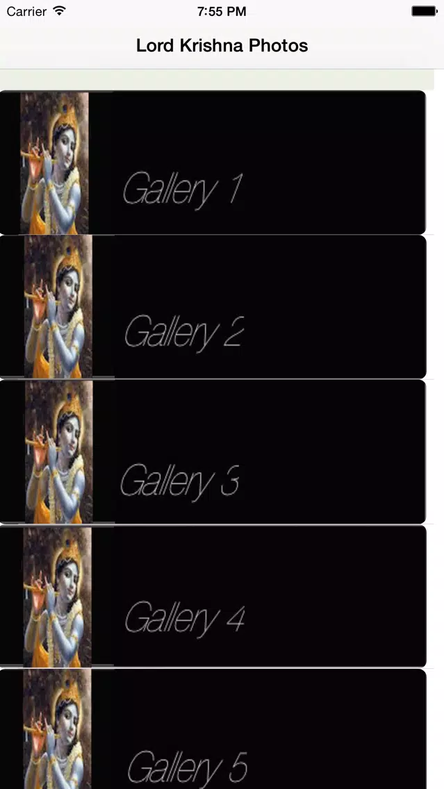 ภาพหน้าจอของ Krishna Photos - With Krishna's Flute, A Gallery of Krishna Photos