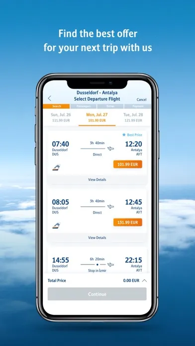 Capturas de pantalla de SunExpress