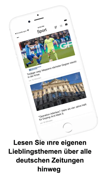 Deutsche Zeitungen Nachrichten Screenshots