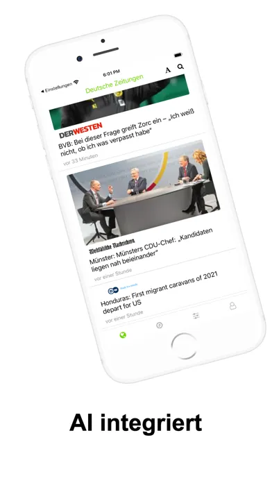 Deutsche Zeitungen Nachrichten Screenshots