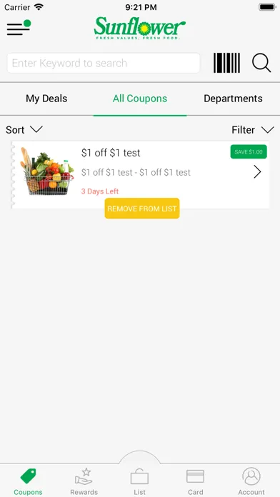 Sunflower Grocery 스크린샷