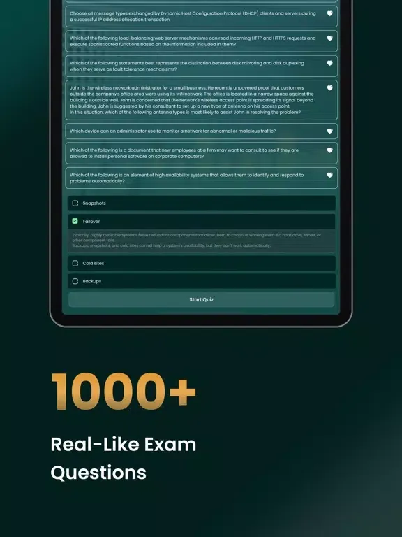 CompTIA Network+ Exam iPad 應用截圖
