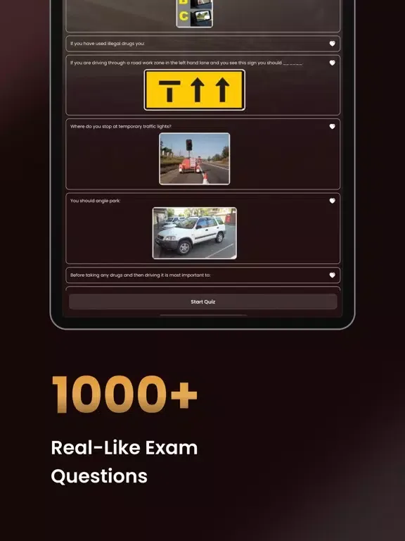 Tangkapan layar NSW DKT Practice Test 2022 iPad 
