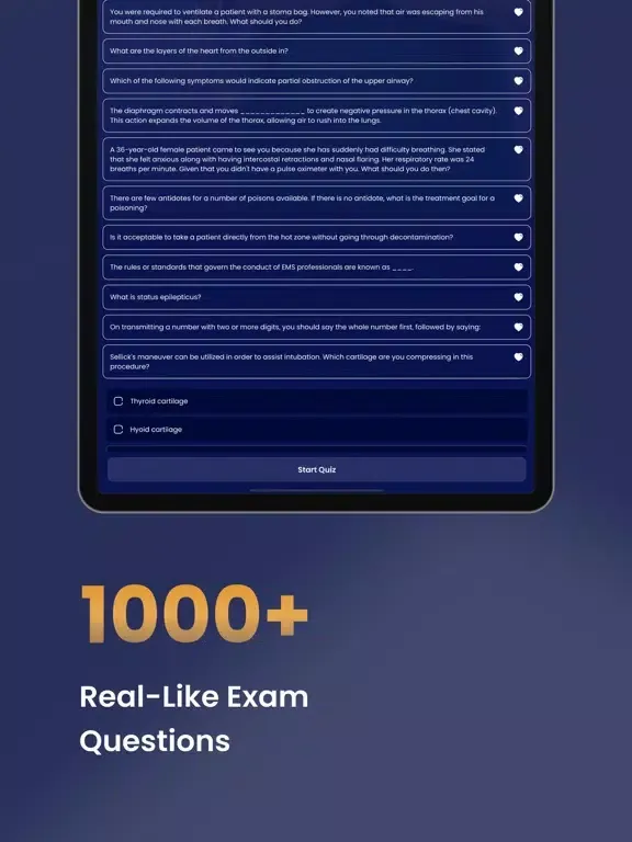 EMT-B Practice Test iPad  Ekran Görüntüleri