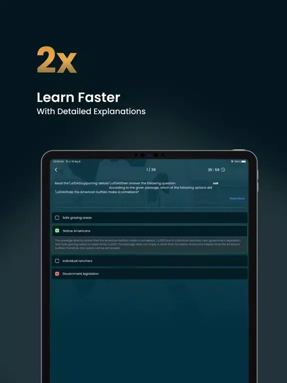 Скриншоты GED Exam Training 2022 iPad 