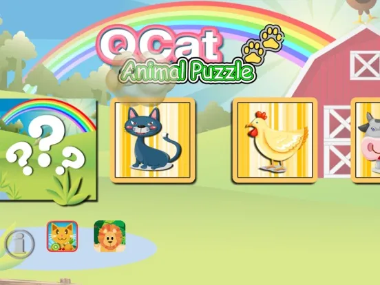 Скриншоты QCat Animal Zoo Puzzle iPad 