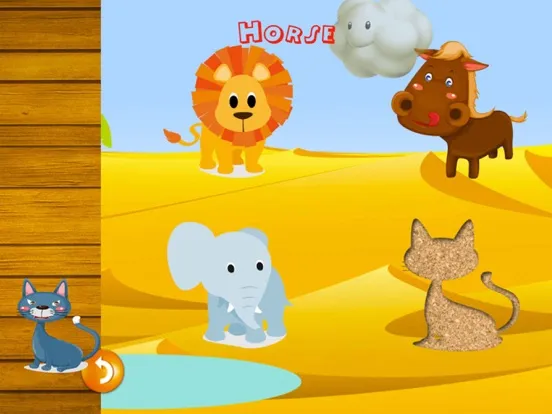 Скриншоты QCat Animal Zoo Puzzle iPad 