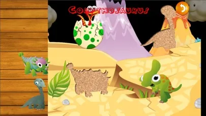 Tangkapan skrin QCat - Puzzle & Trivia of Dino World For Toddlers and Kids (free)