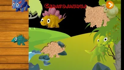 Tangkapan skrin QCat - Puzzle & Trivia of Dino World For Toddlers and Kids (free)