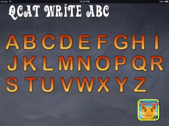 QCat -  Write alphabet ABC iPad  سکرین شاٹس