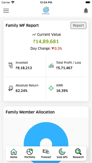 SunGlare® Wealth Screenshots