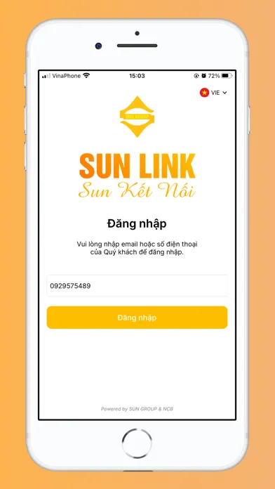 Tangkapan layar SunLink